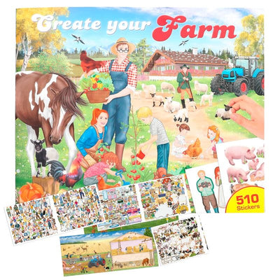 Create your Fram - Malbuch mit Sticker | Boutique Ballooons