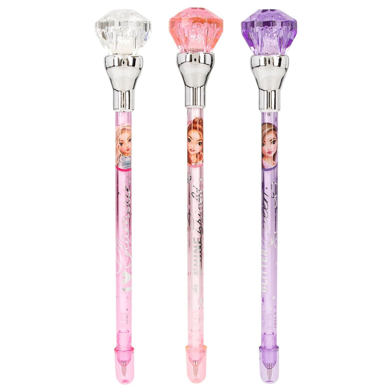 TOPModel Kugelschreiber mit Licht GLITTER QUEEN | Boutique Ballooons