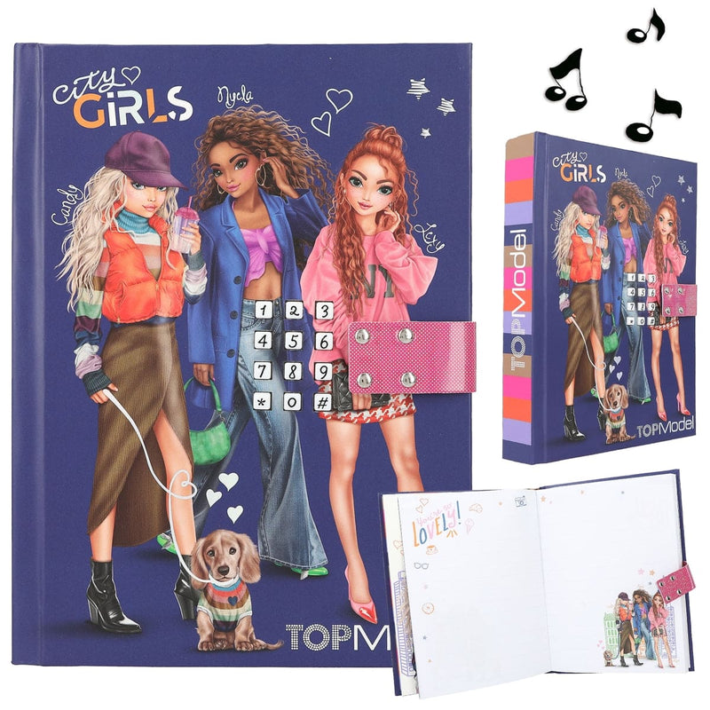 TOPModel Geheimcode Tagebuch mit Sound CITY GIRLSv