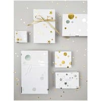 Paper Poetry Sticker Sterne Mix gold-silber 4 Bogen