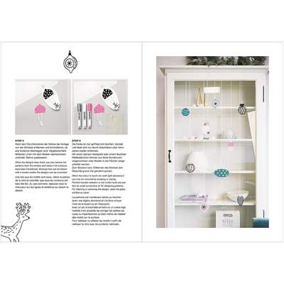 Rico Design Vorlagenmappe Nostalgic Christmas Fenster- und Glasmalerei mit Kreidestiften