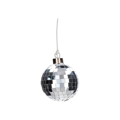Disco, LED-Kugel, 8cm, silber
