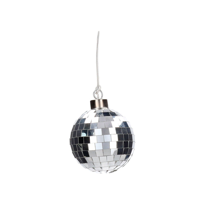 Disco, LED-Kugel, 8cm, silber