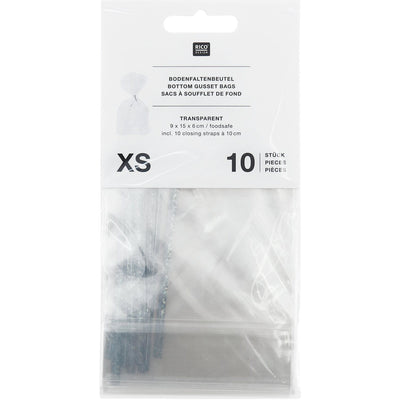 KEKSTÜTEN TRANSPARENT 10 STÜCK 90x150mm