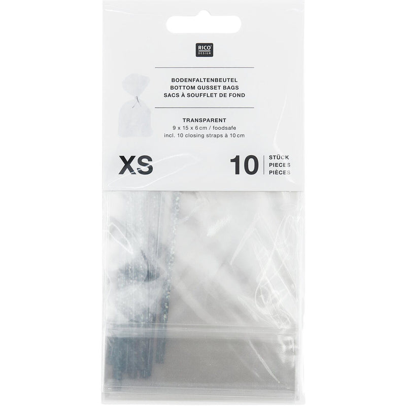 KEKSTÜTEN TRANSPARENT 10 STÜCK 90x150mm