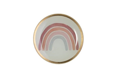 Love Plates, Glasteller S, Regenbogen, rund, grau | Boutique Ballooons