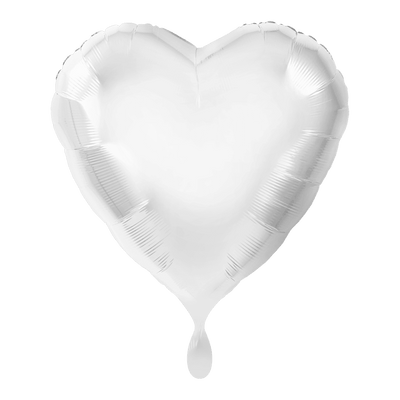 Herzballon - Weiß | Boutique Ballooons
