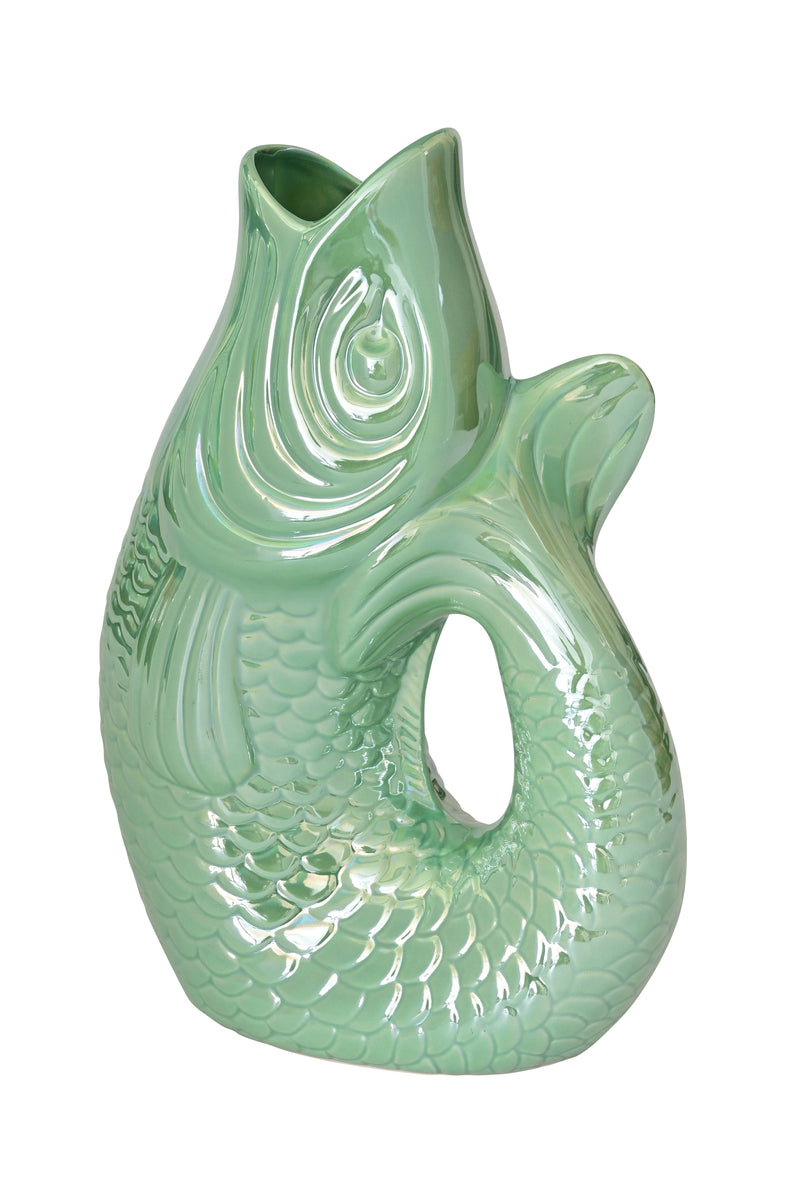 Monsieur Carafon, Fisch, Vase, L, rainbow mint, 2,7 Liter | Boutique Ballooons