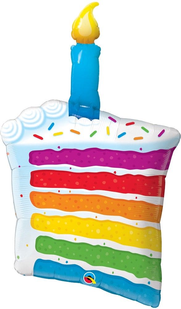 Rainbow Cake & Candle XXL