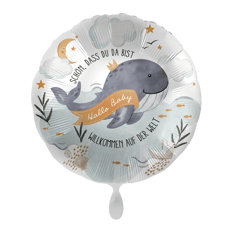 Folienballon Baby Boy - Wal