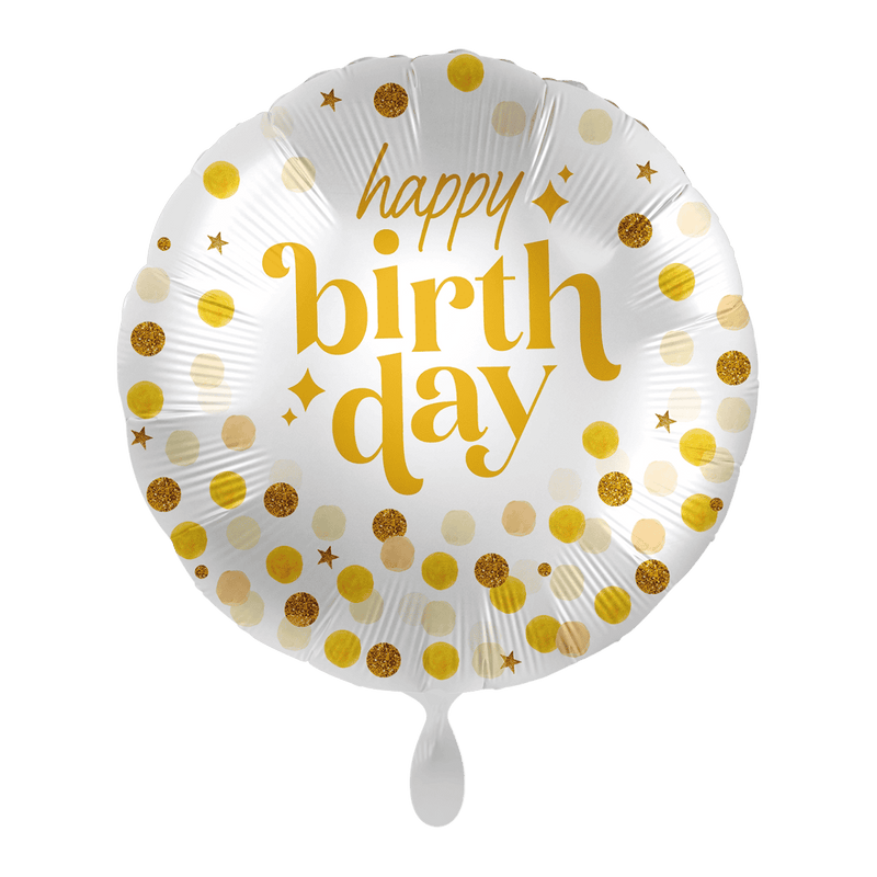 Folienballon Shine Like Gold Birthday