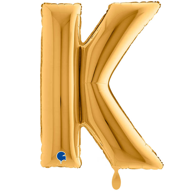 Buchstabenballon K XXL - Gold