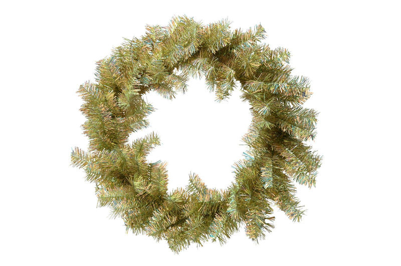 Tinsel, Kranz, D60cm, champagne