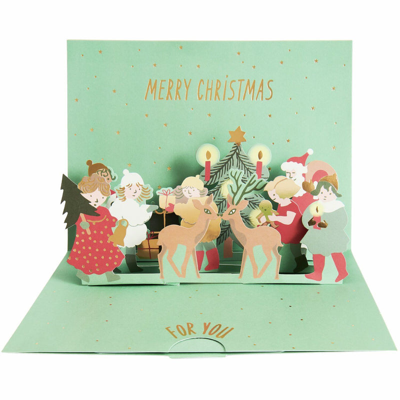 POP-UP KARTE WEIHNACHTSMANN FÜR GELDGESCHENKE A5