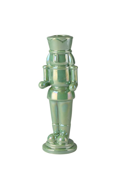 Schiaccianoci, Kerzenhalter, Nussknacker, H20,2cm, rainbow mint