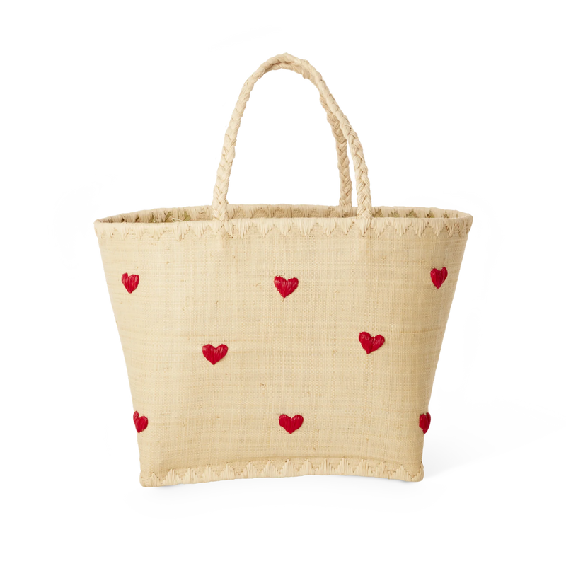 Kleine Raffia Tasche - Natürlich - Darling Hearts Design