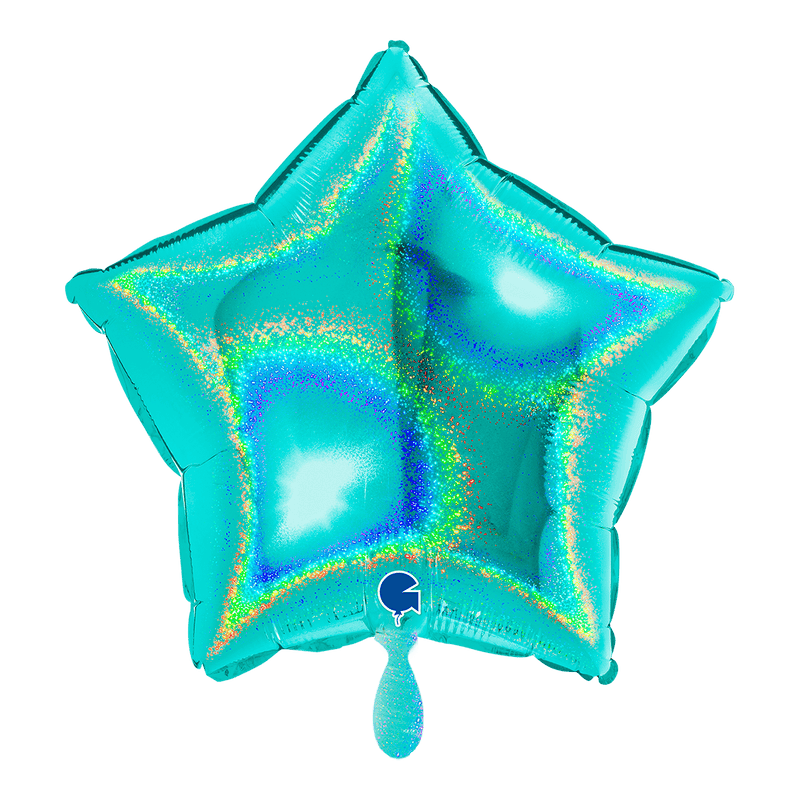 Sternballon Glitter Holographic Tiffany