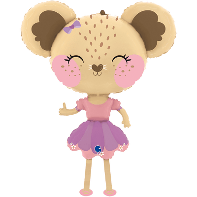 Folienballon Pet Walker - Mouse Ballerina XXL