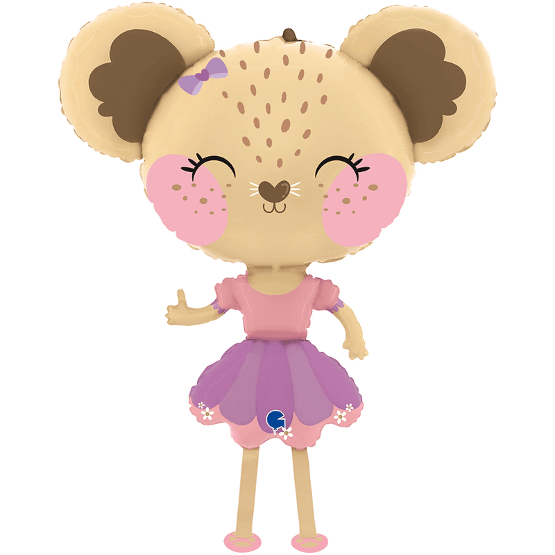 Folienballon Pet Walker - Mouse Ballerina XXL
