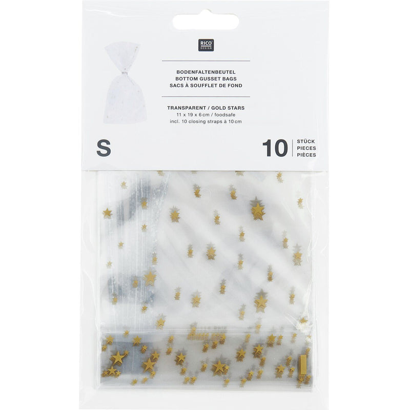 KEKSTÜTEN GOLDENE STERNE 10 STÜCK 112x192mm