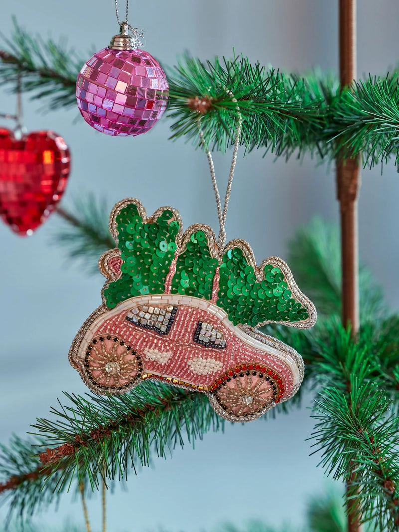 Perle Weihnachtsdekoration - Rot