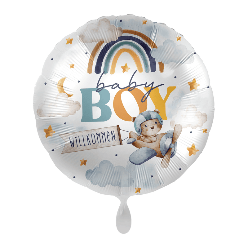 Folienballon Baby Boy - Kleiner Flieger