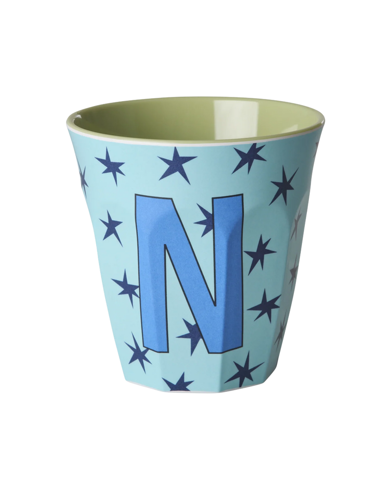 Medium Cup - Soft Blue - N - Stars