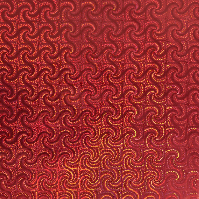 PAPER POETRY GESCHENKPAPIER HOLOGRAPHISCH MIT STERNEN 200X70CM 80G/M² ROT