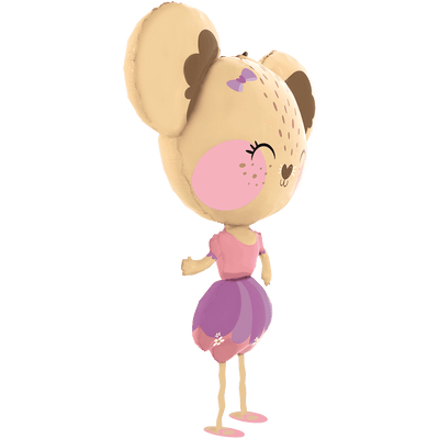 Folienballon Pet Walker - Mouse Ballerina XXL