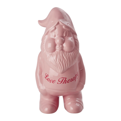 Groß Gnom Keramik Vase - Hellrosa