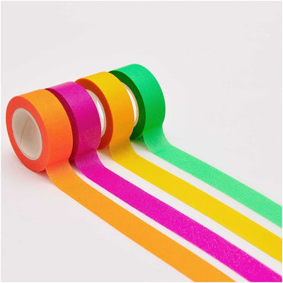 PAPER POETRY TAPE SET NEON KLASSISCH 15MM 10M 4TEILIG | Boutique Ballooons