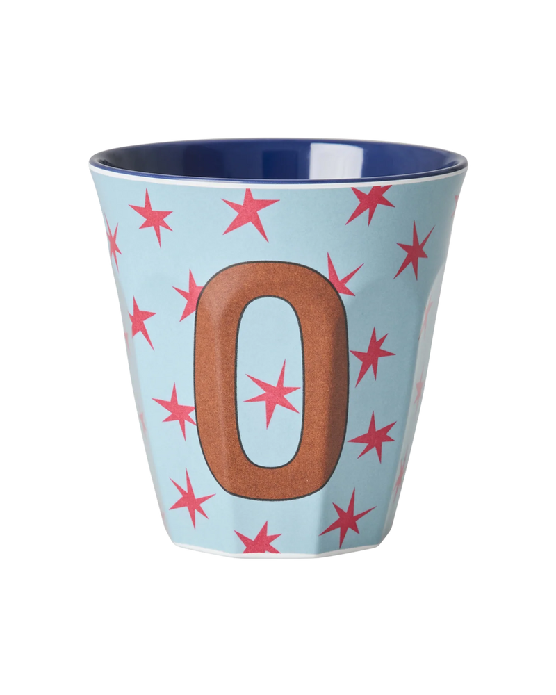 Medium Cup - Dusty Blue - O - Stars