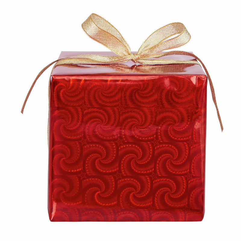 PAPER POETRY GESCHENKPAPIER HOLOGRAPHISCH MIT STERNEN 200X70CM 80G/M² ROT