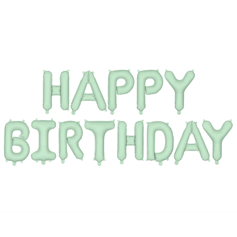 Schriftzug - Happy Birthday - Mint