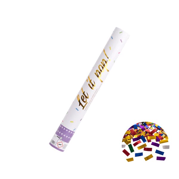 Konfettikanone - Multicolor Rectangular Foil 40 cm