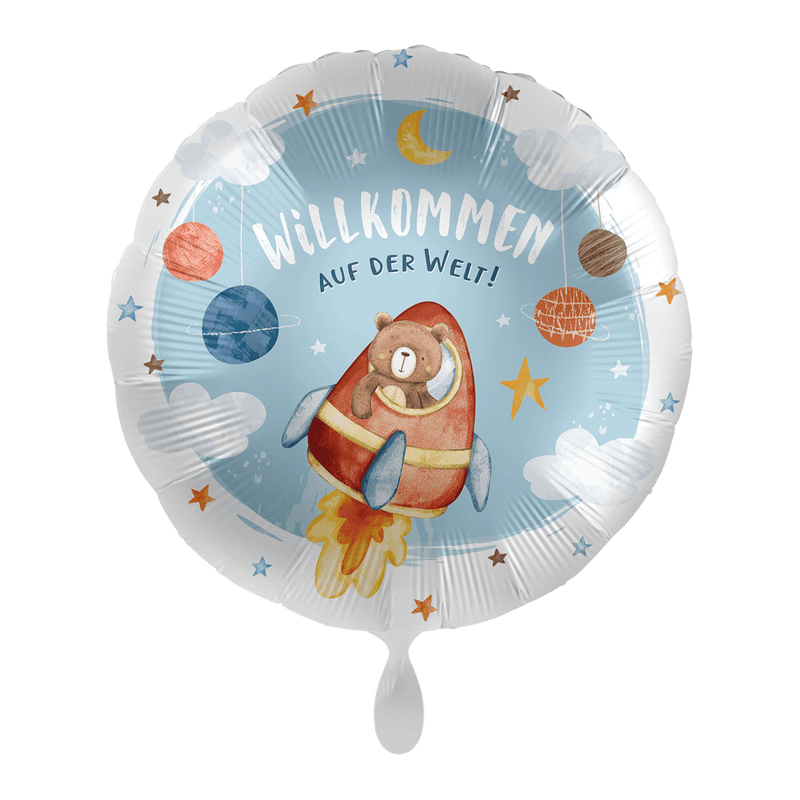 Folienballon Baby Boy - Raketen Baby