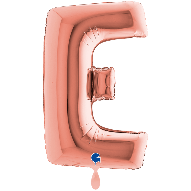 Buchstabenballon E XXL - Rosegold