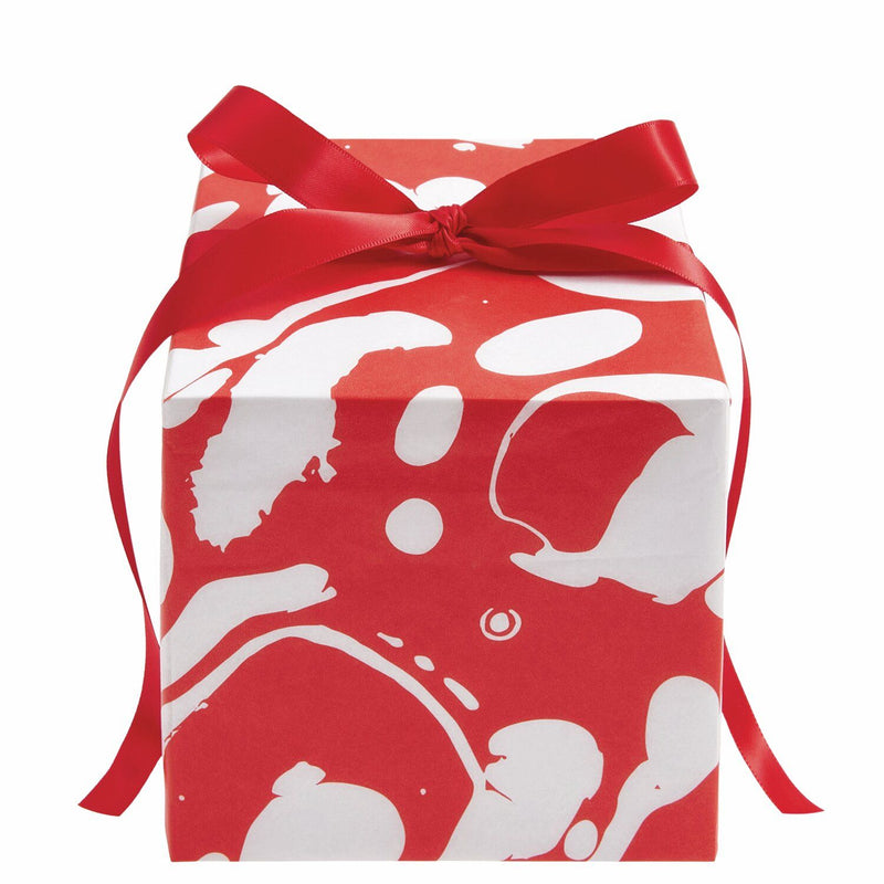 SEIDENPAPIER MARMOR 415X50CM 28G/M² ROT/WEIß