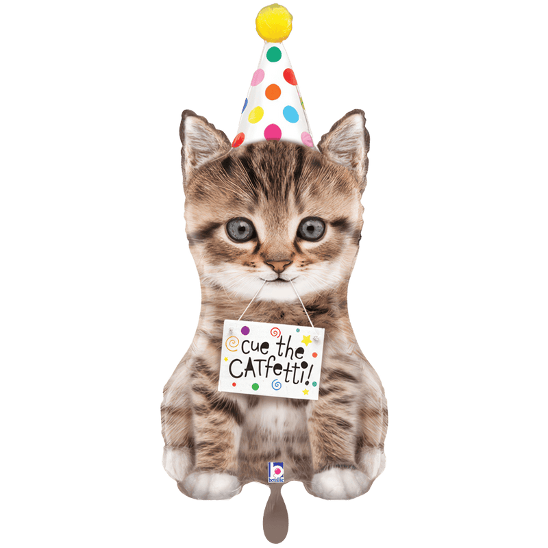 Folienballon Cue The Catfetti Cat XXL