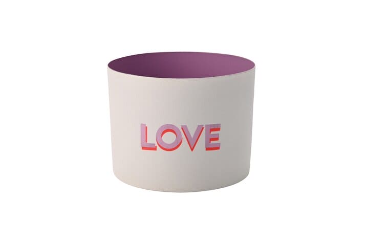 GOA, WINDLICHT, MOTIV: LOVE, WEISS/FLIEDER