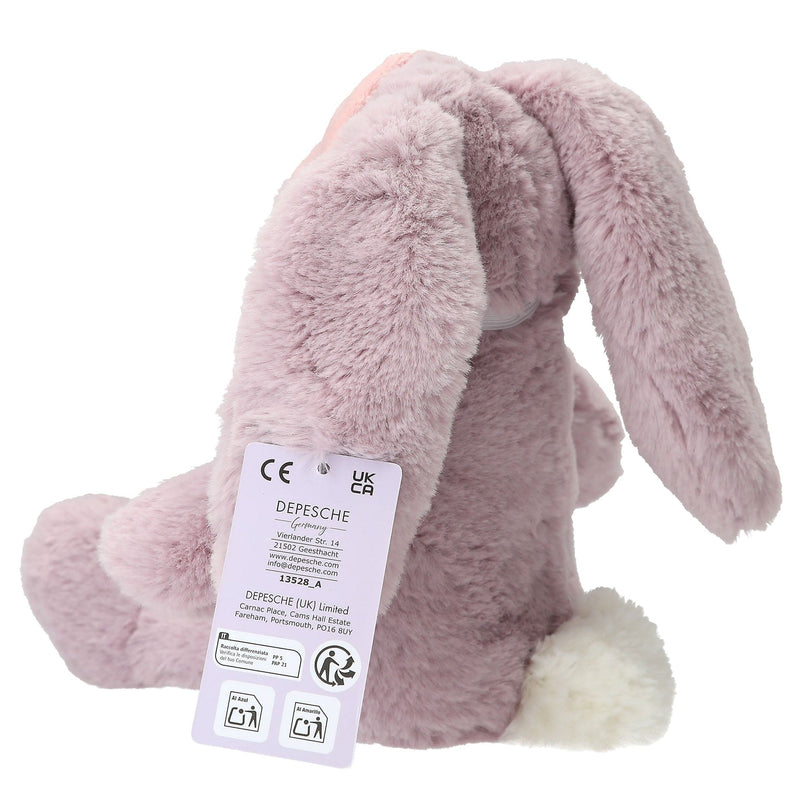 Princess Mimi Plüsch Hase lila mit Schlafmaske