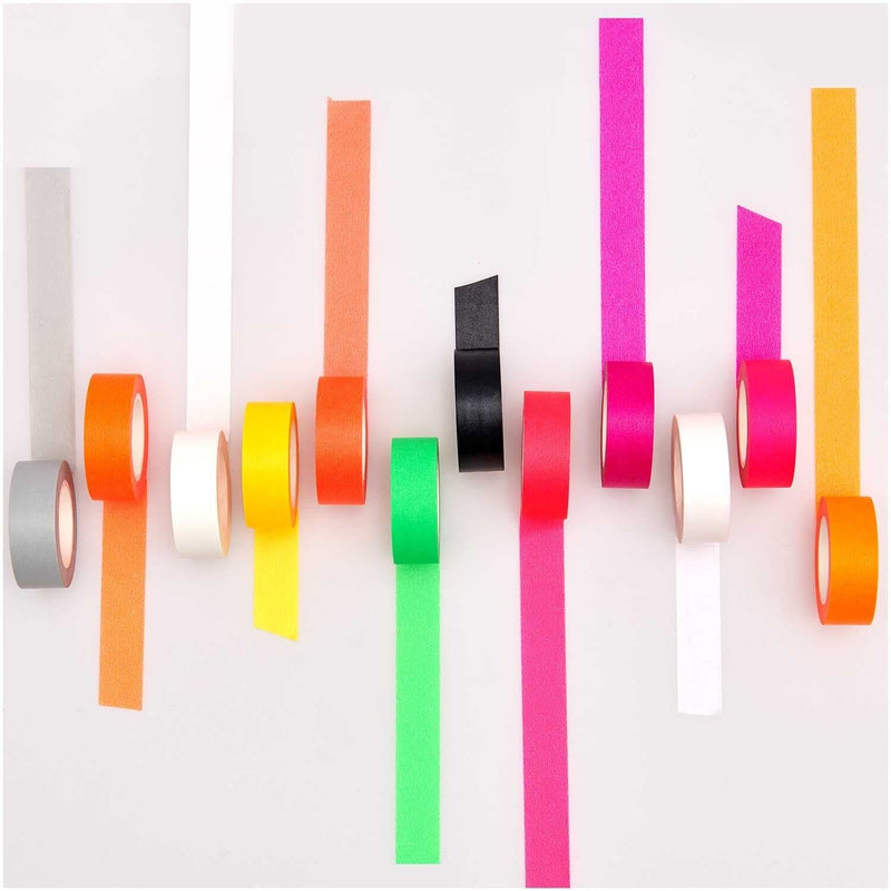 PAPER POETRY TAPE SET NEON KLASSISCH 15MM 10M 4TEILIG | Boutique Ballooons