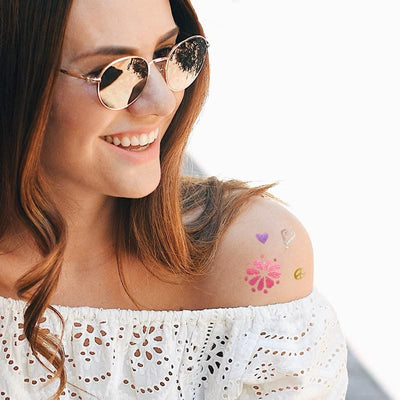 FESTIVAL FEELINGS TATTOO GELSTIFTE GLITZER 4ER-SET
