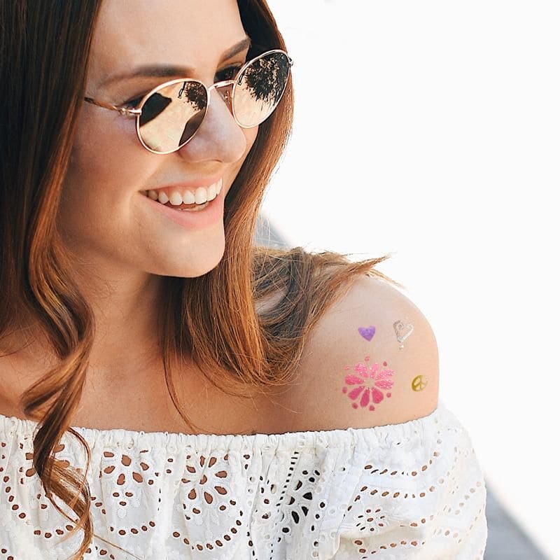 FESTIVAL FEELINGS TATTOO GELSTIFTE GLITZER 4ER-SET