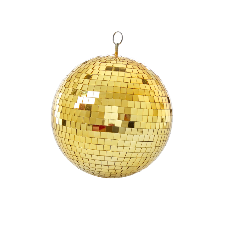 Groß Diskokugel - Gold