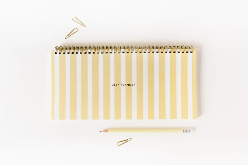 Fabrique Deskplanner Stripes Yellow