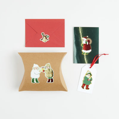 PAPER POETRY STICKER WEIHNACHTSMARKT KINDER AUF DER ROLLE 100 STÜCK