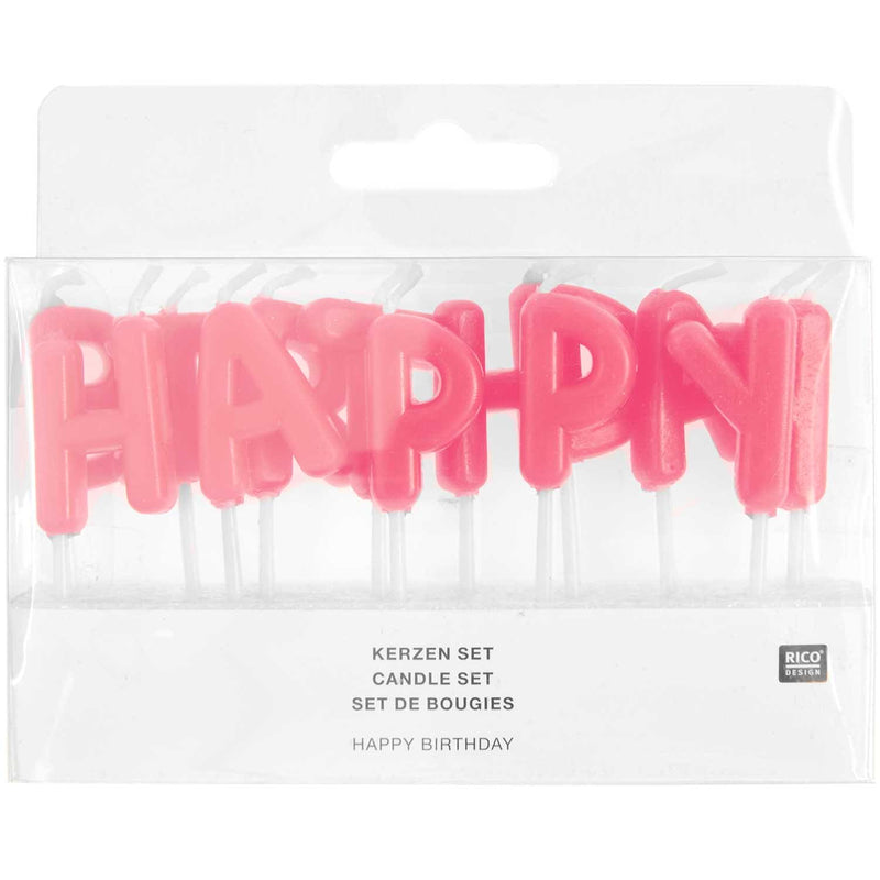 KERZEN HAPPY BIRTHDAY 6CM 13TEILIG | Boutique Ballooons