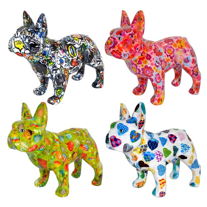 POMME PIDOU - Spardose Franz.Bulldogge L Jack Graffiti 20 cm