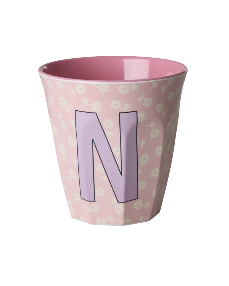 Medium Cup - Soft Pink - N - Flowers